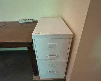 #100 2 Drawer Metal Filing Cabinet - Letter - 15x27x31 $20.00