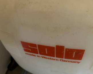 #28 Backpack Sprayer - Solo Brand - Manual $30.00 #29 Backpack Sprayer - Solo Brand - Manual $30.00