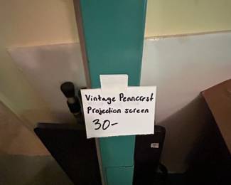 #96 Vintage Penncrest Projector Screen $30.00