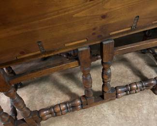 #15 Wood Gateleg Drop-Side Table -22- 66x54x29 $220.00