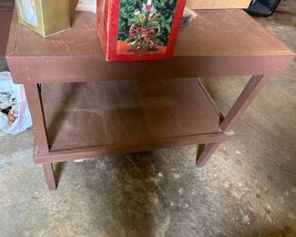 #48 Wooden Shelf w/ 2 shelves - Home-made - 38x26x33 $20.00