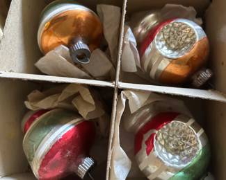 #45 Set of 12 Shiny Brights Balls w/some with Windows $45.00
