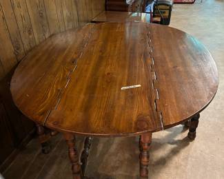 #15 Wood Gateleg Drop-Side Table -22- 66x54x29 $220.00