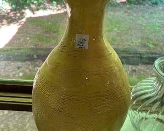 #153 Hand-made Pottery Vase - 15" tall $25.00