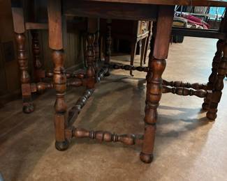 #15 Wood Gateleg Drop-Side Table -22- 66x54x29 $220.00