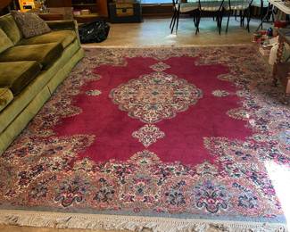 #8 Kerastan Machine Made Rug - 8'8" x 10'6" as is needs cleaning & trim $125.00