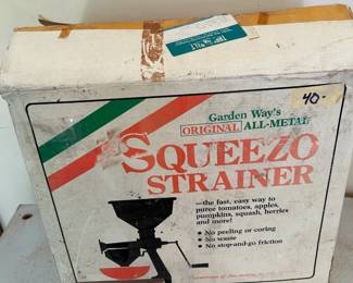 #55 Squeezo Strainer In Box $40.00
