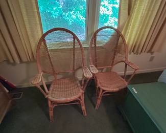 #106 Pair of Wicker Chairs $150.00