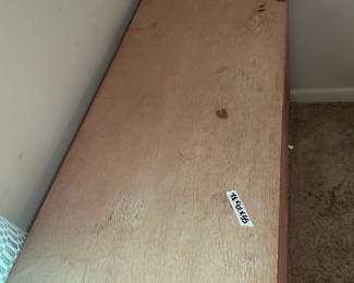 #76 Mengel 6 Drawer Wood Dresser - as is finish - 55x19x32 $100.00