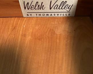 #13 Welsh Valley Solid cherry by Thomasville - 11 Drawer Dresser w/mirror - 59x20x35 Mirror - 49x33 $125.00