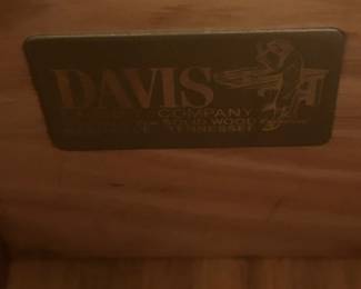#93 Davis Cabinet Co. Bedside Table w/1 drawer and Shelf - 25x17x26 $45.00