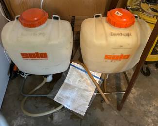 #28 Backpack Sprayer - Solo Brand - Manual $30.00 #29 Backpack Sprayer - Solo Brand - Manual $30.00
