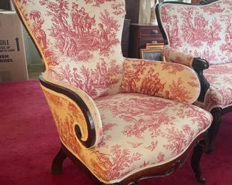 Victorian parlor chair - matches settee