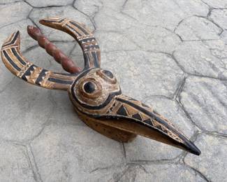 70 LargeHandCarvedTribalBirdMask27DecorativeWallArt
