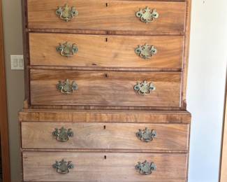 17 AntiqueCherryChippendaleChestonChestHighboyDresser