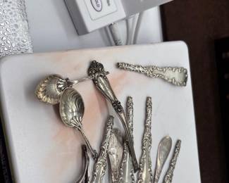 3 VintageSterlingSilverRepurposeLotHandlesScrapParts