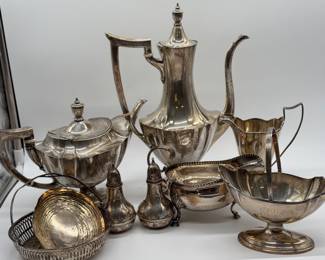 8 MixedSterlingHollowwareCollection1532GramsWallacemore