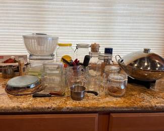 83 KitchenStarterLotWokCanistersSpinnerStoragePrepEssentials