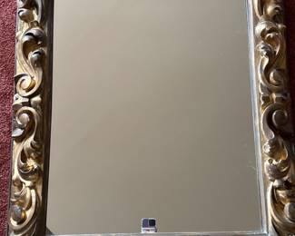 106 LargeOrnatelyCarvedDecorativeWallMirror