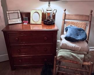 Nightstand & Rocking Chair
