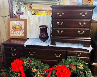 Dresser with Mirror & Nightstand