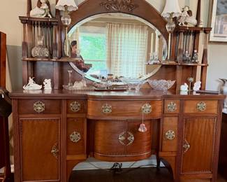 Antique Sideboard with Hutch