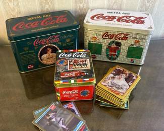 480 cocacolametalcollectorcardstinlot