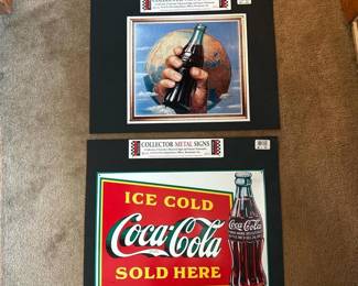 168 pairofmetalimagescollectorcocacola