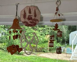 242 paintedceramicwindchimescollection