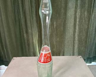 056 vintagecocacolastretchedglassbottle