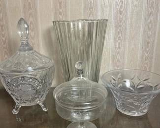144 vintageclearglasslot