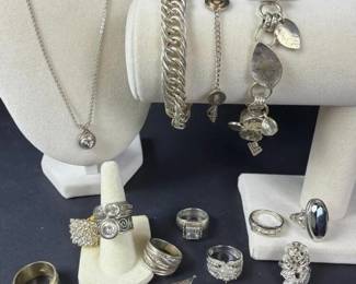 002 largesterlingsilverjewelrylotandvi