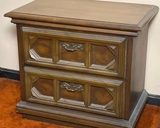 088 vintage2drawerwoodennightstand