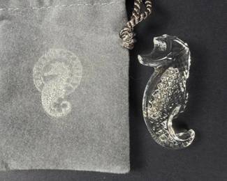 014 waterfordcrystalseahorsebrooch