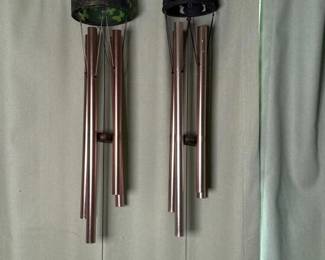 050 pairofbutterflythememetalwindchime