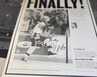 . . . autographed tin-type -- Darren McCarty autograph