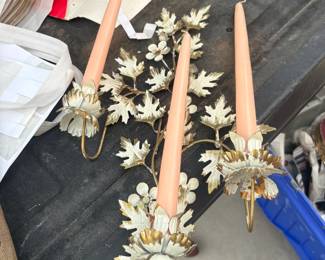 . . . vintage candle wall hanging