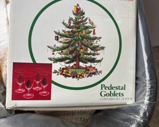 . . . Spode Christmas glass set