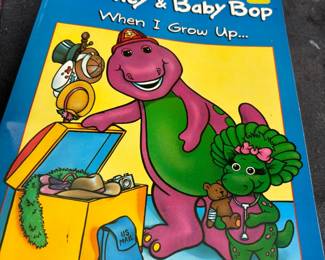 . . . Barney and Baby Bop coloring book