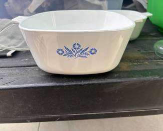. . . vintage Cornflower Corning Ware casserole