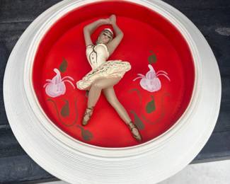 . . . mid-century chalkware ballerina