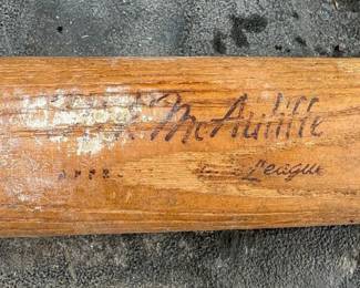. . . vintage Dick McAuliffe bat