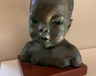 Bronze Yodkwan age 5 months by Barbara Tribe 1976