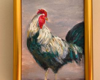 Original chicken painting