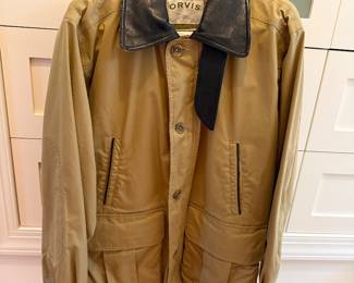 Men’s Leather Trim Orvis Jacket