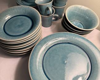 Jars French stoneware service for 8