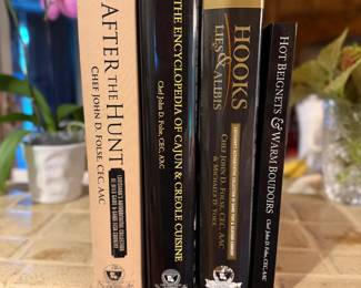 John Folse books--3 are signed