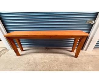 Cypress console table about 6' long