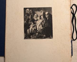 Many more lithos and etchingings like this one from 1871--"The Holy Family"