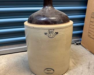 5 Gal Western Stoneware Monmouth, IL. Also have matching 2 gallon and 1 gallon jugs.